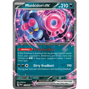 Double Rare Munkidori ex 37/64 Pokemon TCG Scarlet & Violet Shrouded Fable