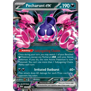 Double Rare Pecharunt ex 39/64 Pokemon TCG Scarlet & Violet Shrouded Fable