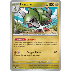 Fraxure 45/64 Pokemon TCG Scarlet & Violet Shrouded Fable