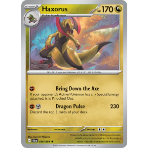 Haxorus 46/64 Pokemon TCG Scarlet & Violet Shrouded Fable