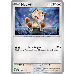 Meowth 48/64 Pokemon TCG Scarlet & Violet Shrouded Fable