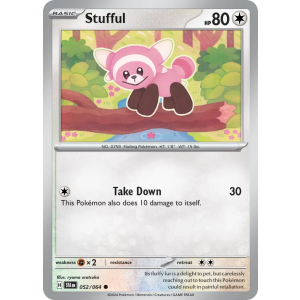 Stufful 52/64 Pokemon TCG Scarlet & Violet Shrouded Fable