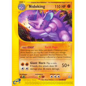 Nidoking 24/147 Pokemon TCG E-Card Aquapolis