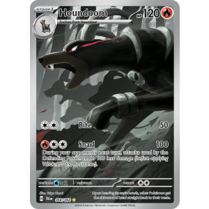 Illustration Rare Houndoom 66/64 Pokemon TCG Scarlet & Violet Shrouded Fable