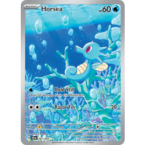 Illustration Rare Horsea 67/64 Pokemon TCG Scarlet & Violet Shrouded Fable