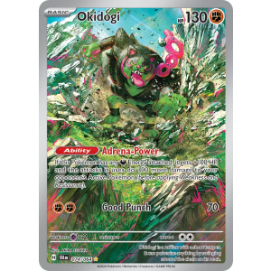 Illustration Rare Okidogi 74/64 Pokemon TCG Scarlet & Violet Shrouded Fable