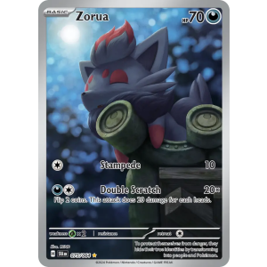 Illustration Rare Zorua 75/64 Pokemon TCG Scarlet & Violet Shrouded Fable