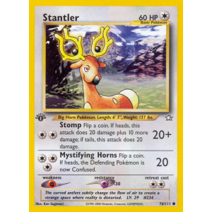 Stantler 76/111 Pokemon TCG Neo Neo Genesis