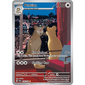 Illustration Rare Persian 78/64 Pokemon TCG Scarlet & Violet Shrouded Fable