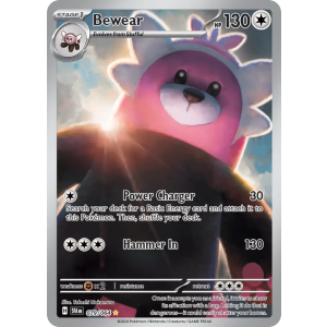 Illustration Rare Bewear 79/64 Pokemon TCG Scarlet & Violet Shrouded Fable