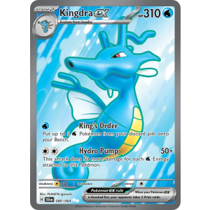 Ultra Rare Kingdra ex 80/64 Pokemon TCG Scarlet & Violet Shrouded Fable