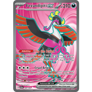 Ultra Rare Fezandipiti ex 84/64 Pokemon TCG Scarlet & Violet Shrouded Fable