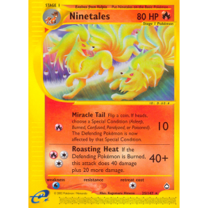 Ninetales 25/147 Pokemon TCG E-Card Aquapolis