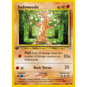 Sudowoodo 77/111 Pokemon TCG Neo Neo Genesis