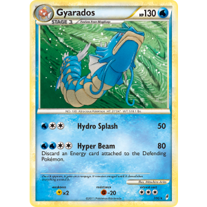 Rare Holo Gyarados 7/95 Pokemon TCG HeartGold & SoulSilver Call of Legends