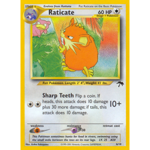  Raticate 6/18 Pokemon TCG Other Southern Islands