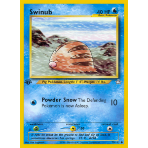 Swinub 79/111 Pokemon TCG Neo Neo Genesis