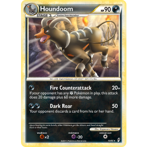 Rare Holo Houndoom 10/95 Pokemon TCG HeartGold & SoulSilver Call of Legends