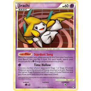 Rare Holo Jirachi 11/95 Pokemon TCG HeartGold & SoulSilver Call of Legends