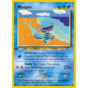 Wooper 82/111 Pokemon TCG Neo Neo Genesis