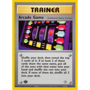 Arcade Game 83/111 Pokemon TCG Neo Neo Genesis