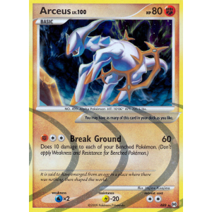 Arceus AR8/99 Pokemon TCG Platinum Arceus