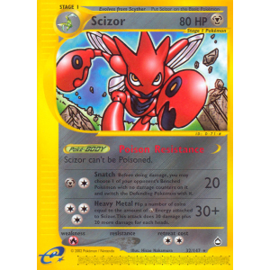 Scizor 32/147 Pokemon TCG E-Card Aquapolis