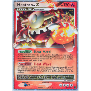 Rare Holo LV.X Heatran LV.X 97/100 Pokemon TCG Diamond & Pearl Stormfront