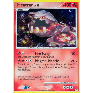 Rare Holo Heatran 3/99 Pokemon TCG Platinum Arceus