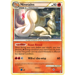 Rare Holo Ninetales 17/95 Pokemon TCG HeartGold & SoulSilver Call of Legends