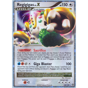 Rare Holo LV.X Regigigas LV.X 100/100 Pokemon TCG Diamond & Pearl Stormfront