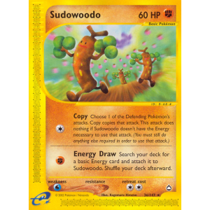 Sudowoodo 36/147 Pokemon TCG E-Card Aquapolis