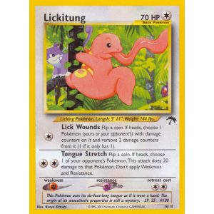  Lickitung 16/18 Pokemon TCG Other Southern Islands