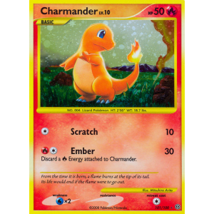 Rare Secret Charmander 101/100 Pokemon TCG Diamond & Pearl Stormfront