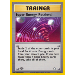 Super Energy Retrieval 89/111 Pokemon TCG Neo Neo Genesis