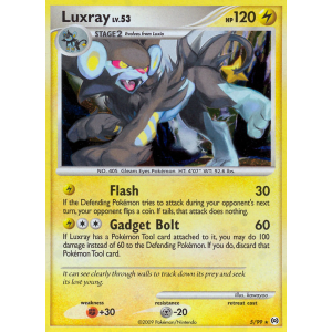 Rare Holo Luxray 5/99 Pokemon TCG Platinum Arceus