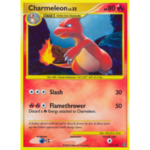 Rare Secret Charmeleon 102/100 Pokemon TCG Diamond & Pearl Stormfront