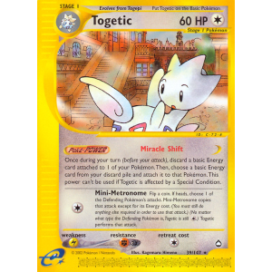 Togetic 39/147 Pokemon TCG E-Card Aquapolis