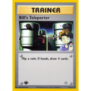 Bill's Teleporter 91/111 Pokemon TCG Neo Neo Genesis