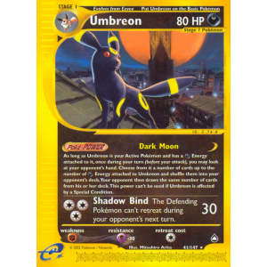 Umbreon 41/147 Pokemon TCG E-Card Aquapolis