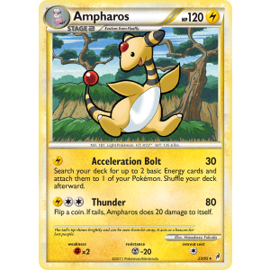 Ampharos 23/95 Pokemon TCG HeartGold & SoulSilver Call of Legends