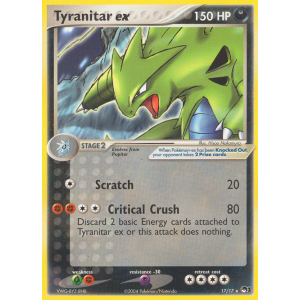 Tyranitar ex 17/17 Pokemon TCG POP POP Series 1