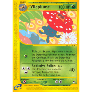 Vileplume 43/147 Pokemon TCG E-Card Aquapolis