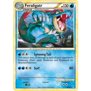 Feraligatr 25/95 Pokemon TCG HeartGold & SoulSilver Call of Legends