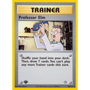 Professor Elm 96/111 Pokemon TCG Neo Neo Genesis