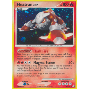 Rare Holo Heatran 6/146 Pokemon TCG Diamond & Pearl Legends Awakened