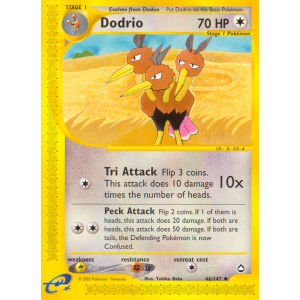 Dodrio 46/147 Pokemon TCG E-Card Aquapolis