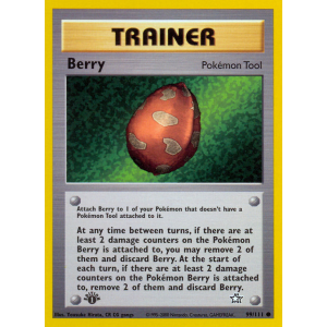 Berry 99/111 Pokemon TCG Neo Neo Genesis