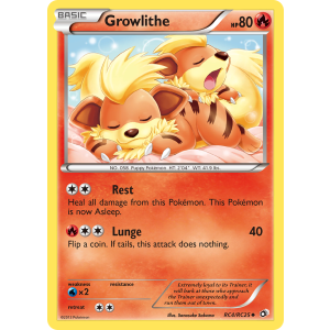 Growlithe RC4/113 Pokemon TCG Black & White Legendary Treasures