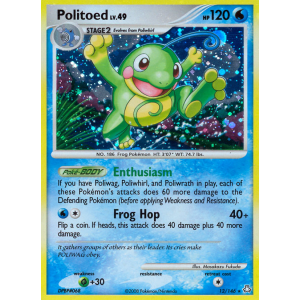 Rare Holo Politoed 12/146 Pokemon TCG Diamond & Pearl Legends Awakened